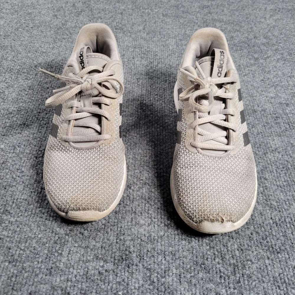 Adidas Cloudfoam Pure 2.0 Kid 4 Grey Mesh Lightweight Running Shoe H04447